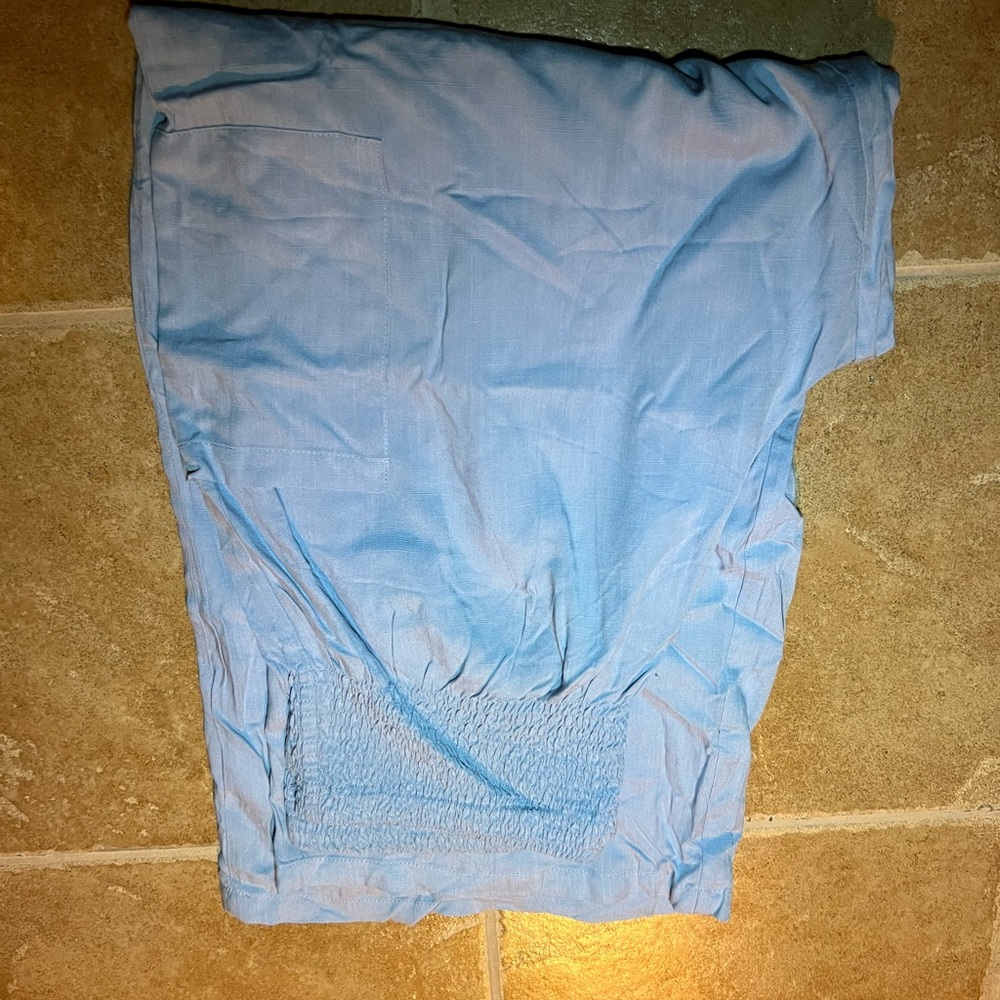 Light Blue Casual pants baggy flood